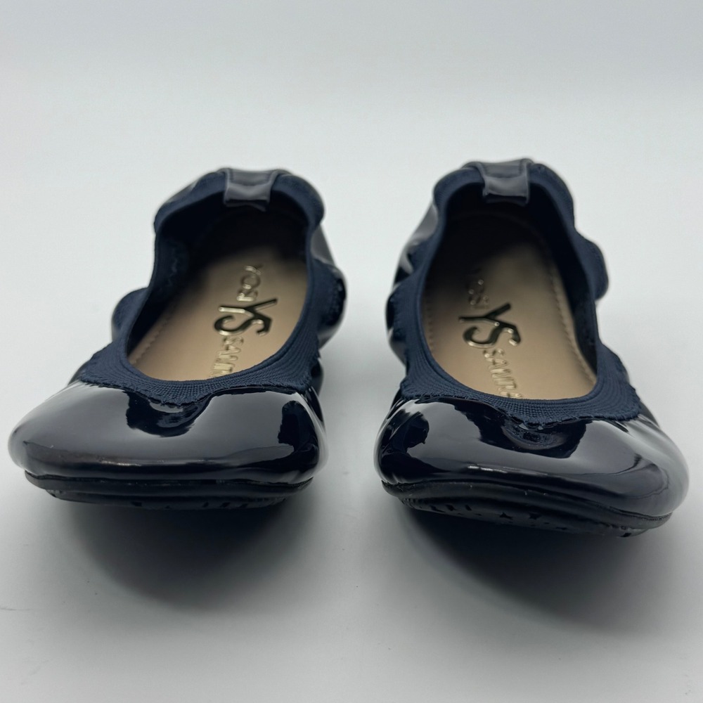Yosi Samra Ballet Flats Navy Patent Leather Girls Shoes Size 1 - Picture 3 of 9